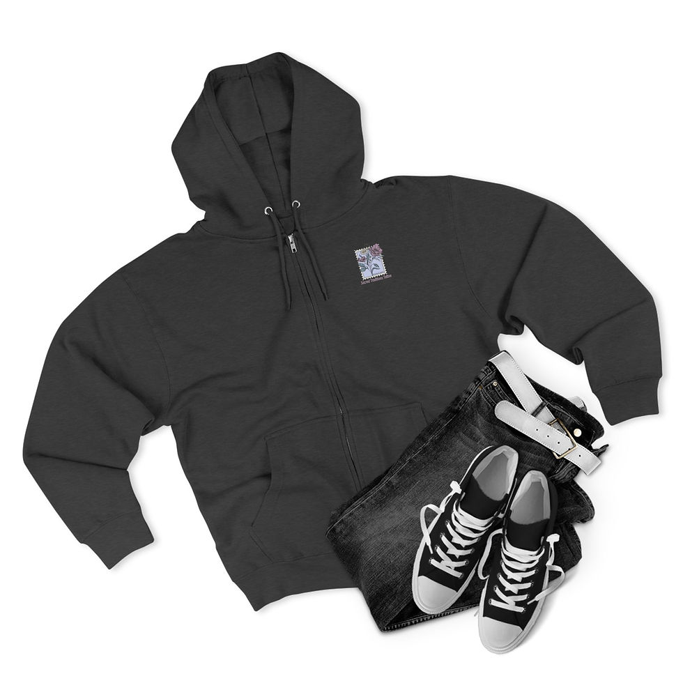 Thumbnail: Flowers hoodie zip up