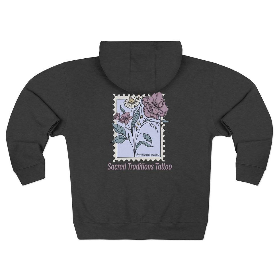 Thumbnail: Flowers hoodie zip up