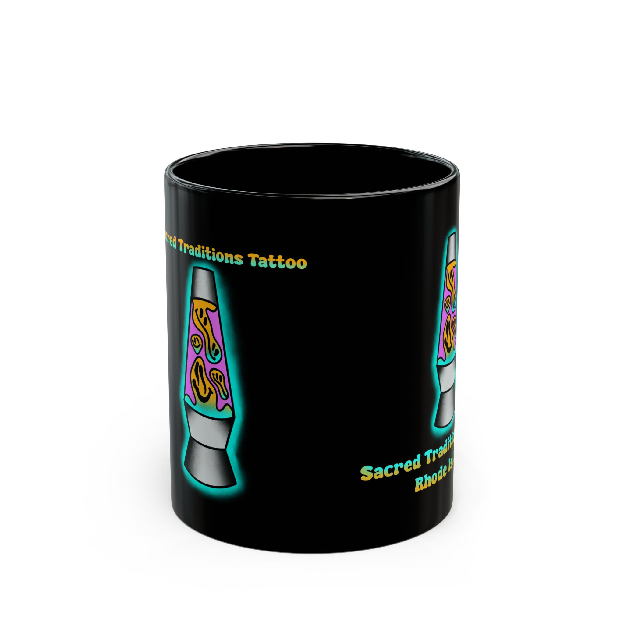 Lava Lamp Black Mug