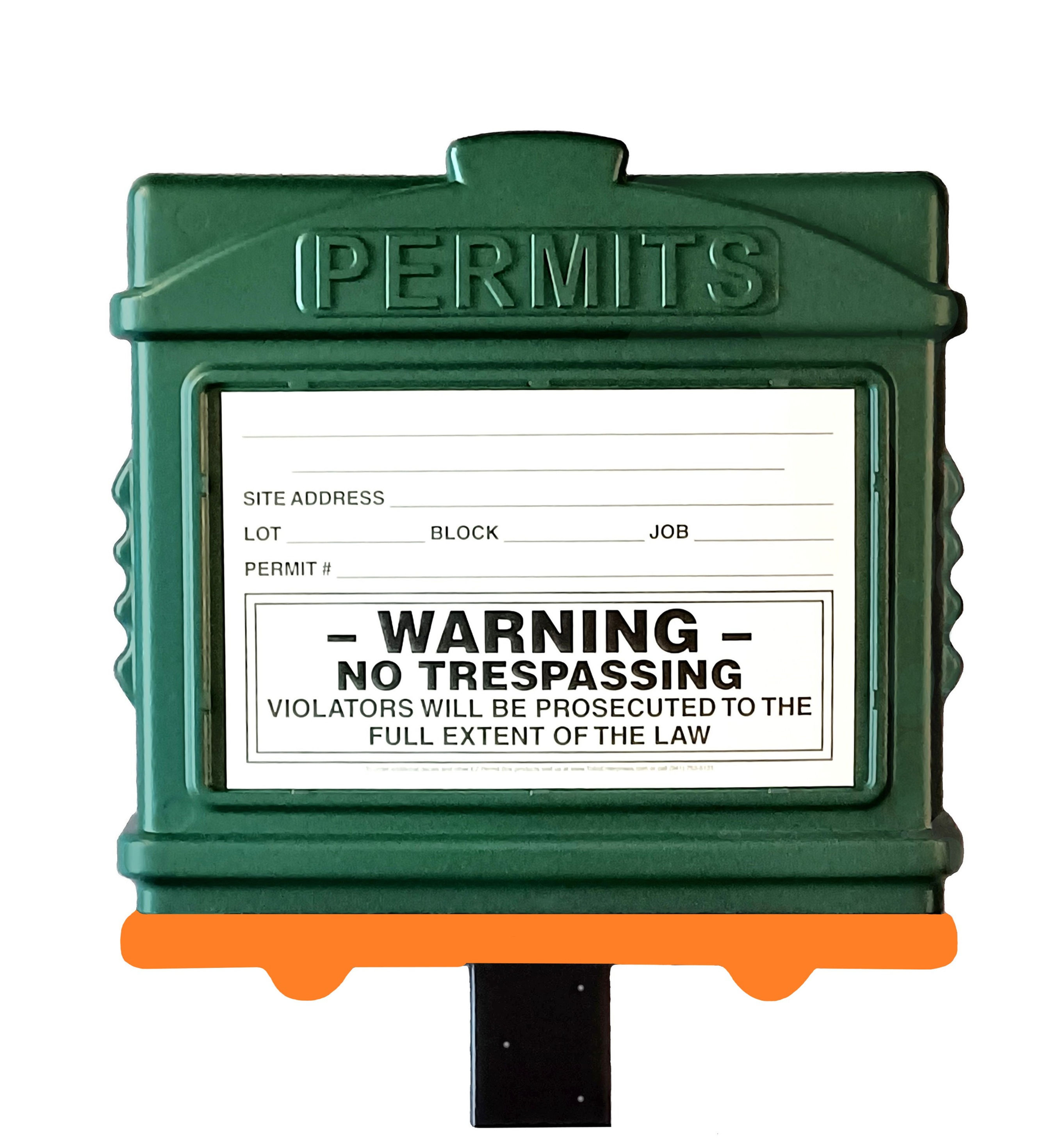 Permit Box (w/4x4 Adapter) Green/Orange