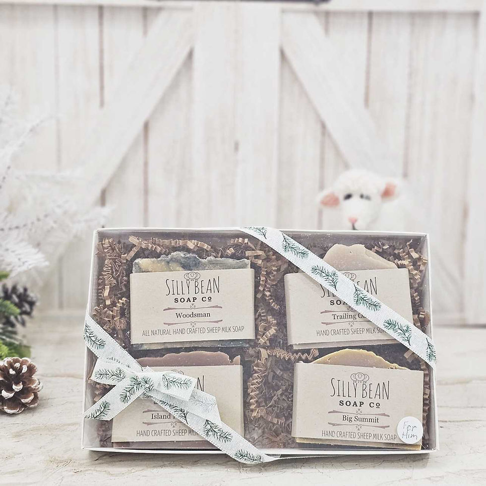 Box of 4 sheep milk bar soap