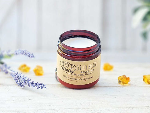 Black Amber & Lavender Sheep Milk Body Butter-open-1_edited.jpg