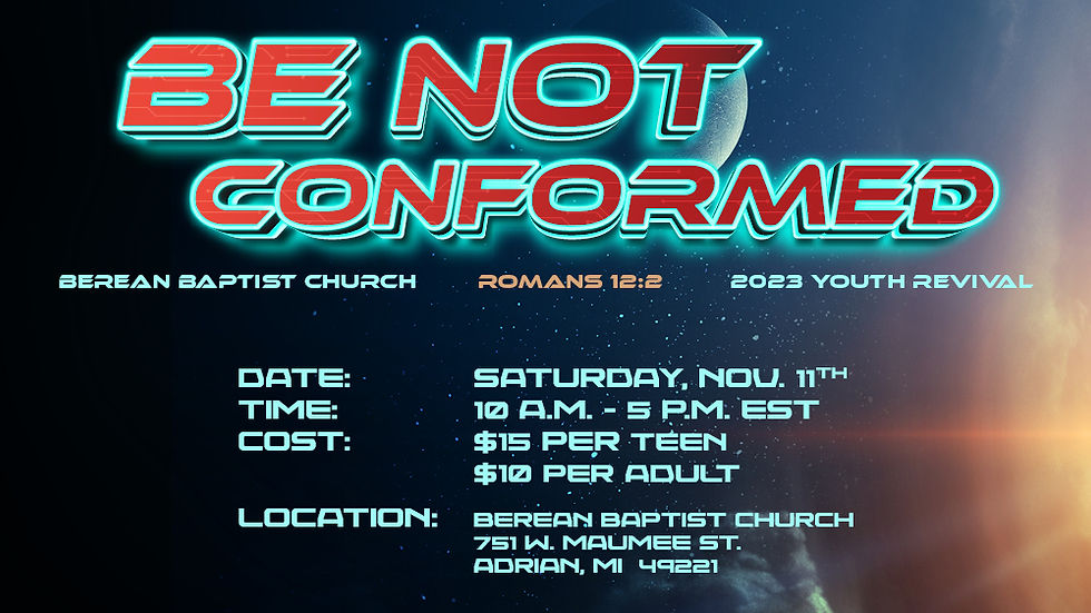 Youth Rally- Berean Baptist