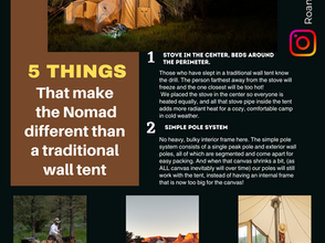 5 Things That Make the Nomad Tent Different Than a Traditional Wall Tent