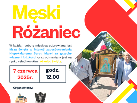 Męski Różaniec w czerwcu - zaproszenie