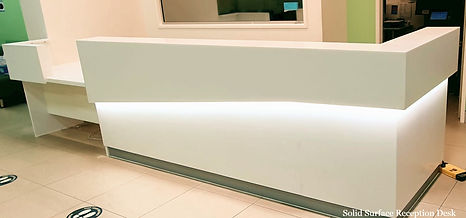 reception desk in medical practice