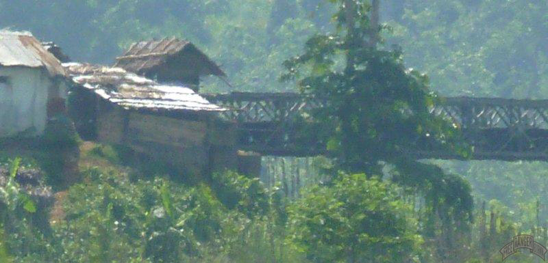 Burma Army camp on Myitkyina-Bhamo bridge