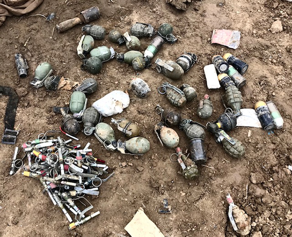 ISIS grenades found in Baghouz.