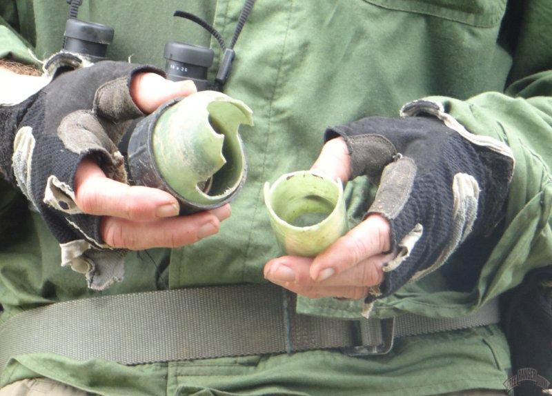 Photo of chemical munitions container used against the Kachin