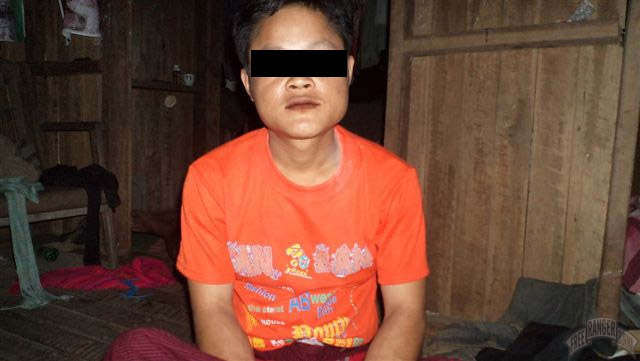 Saw Hsaw Bush, 27 years old, was hit in the face while detained.