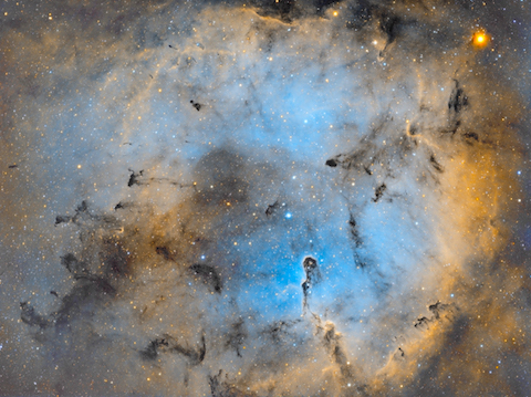 Elephant Trunk Nebula narrowband from the city