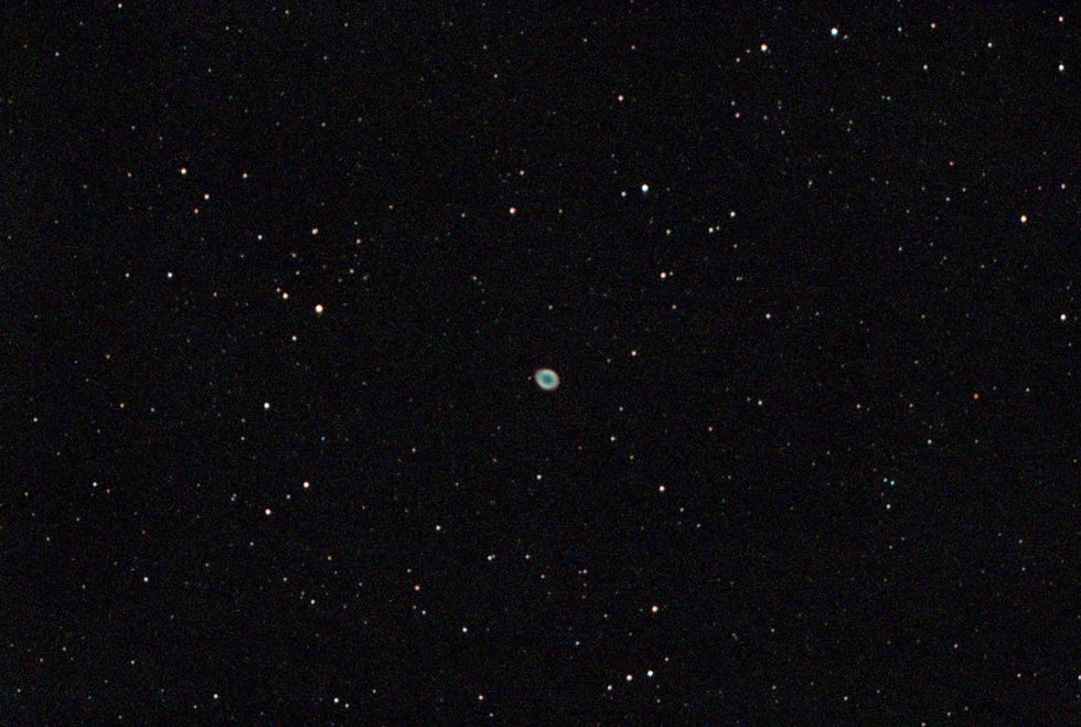 Messier 57 the Ring Nebula taken with Stellina, Astrophotography Galactic Hunter