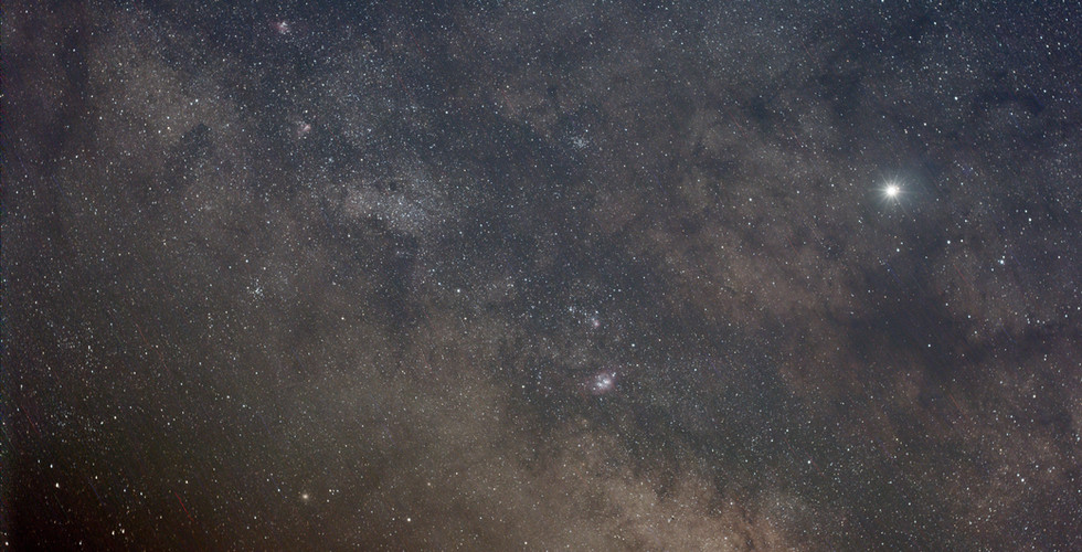 The Milky Way at 50mm tracked - 2 minutes from Nevada with the Omegon Mini Track LX2