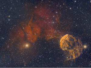 The Jellyfish Nebula Astrophotography with a small refractor telescope