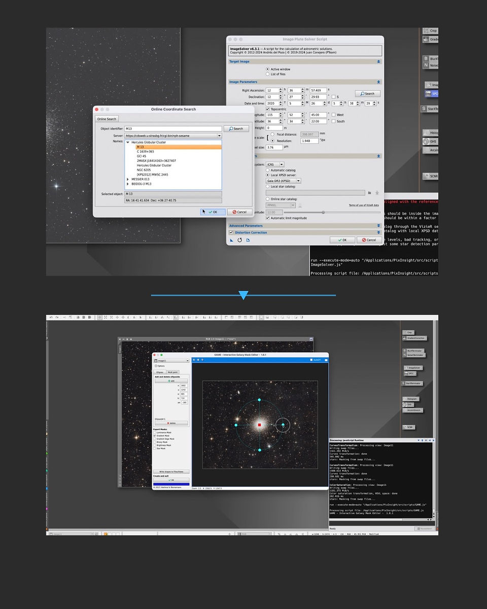 Star Cluster PixInsight processing guide