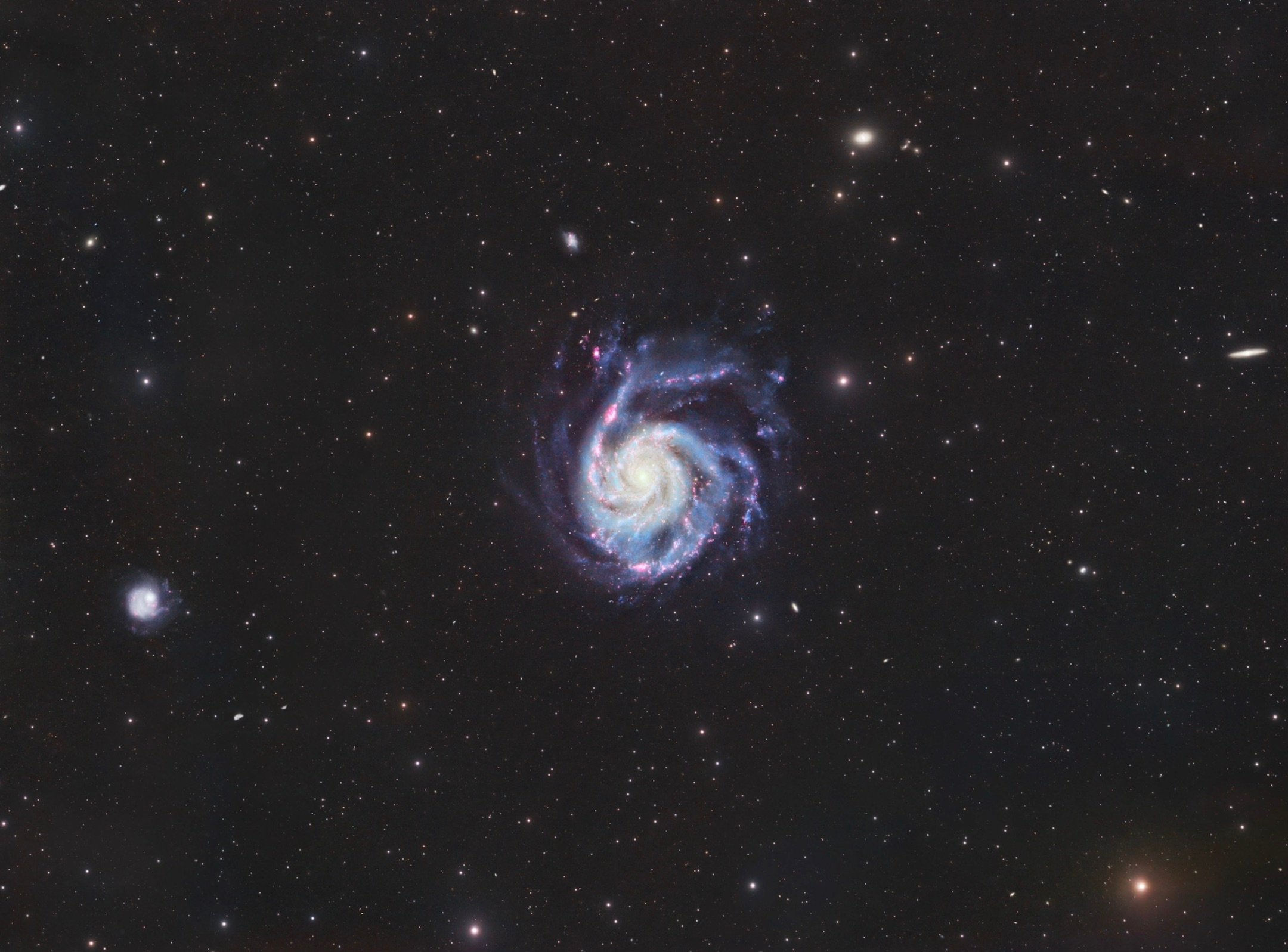 M101 Pinwheel Galaxy Astrophotography Practice Data