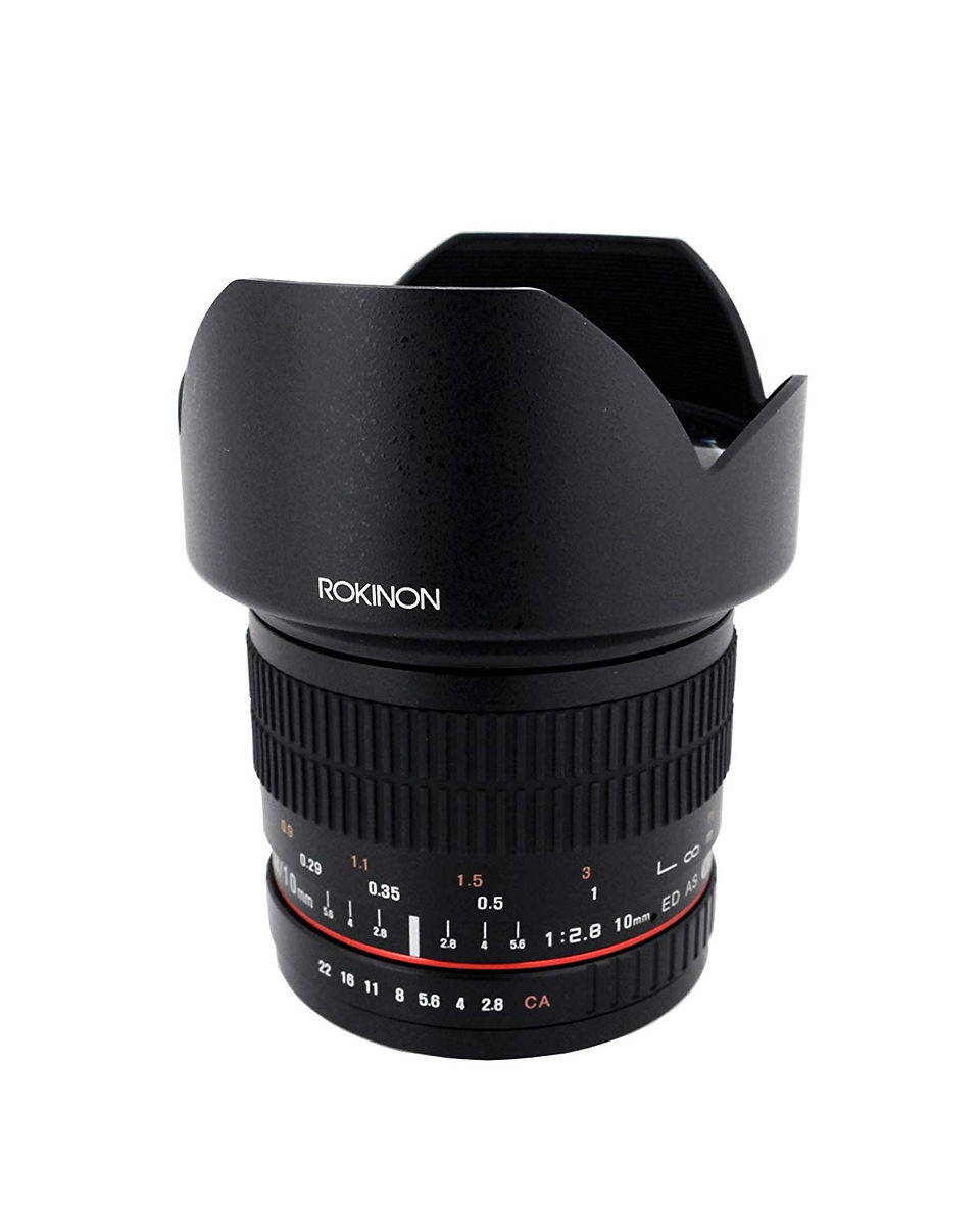 Rokinon 10mm f/2.8 DSLR Camera lens for beginner Astrophotographers, affordable wide angle lens for amateur astrophotography. How to photograph the Milky Way and deep sky objects with a DSLR camera