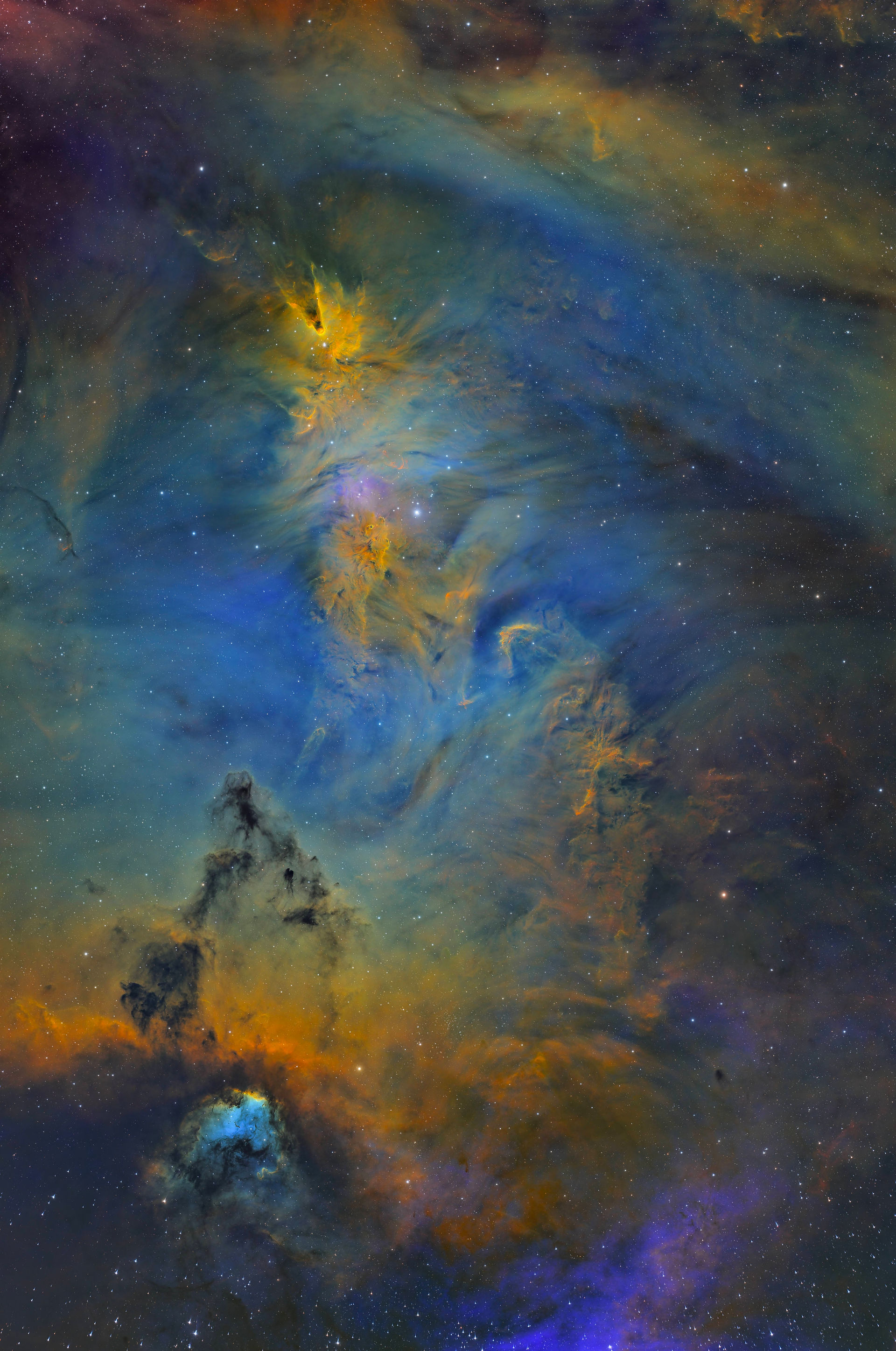 Christmas Tree Nebula narrowband