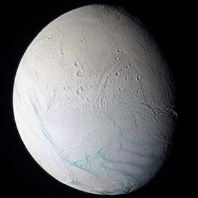 Enceladus moon of Saturn by NASA