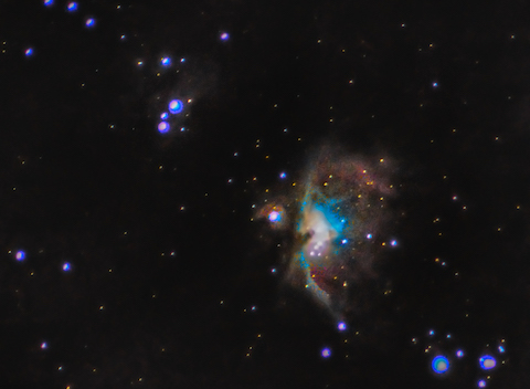 The Orion Nebula (M42) DSLR untracked 300mm