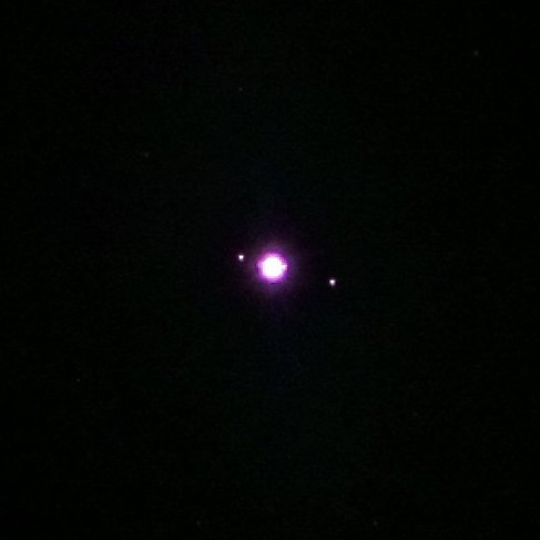 Jupiter and moons with the DWARF II telescope