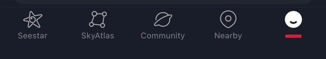 Seestar app tabs