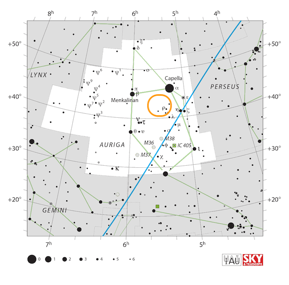 How to find the Pacman Nebula in the night sky, map