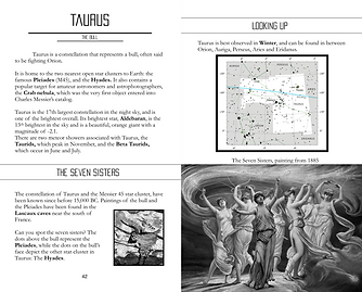The Contellations Handbook open book, lean the 88 constellations and their story, and remember them all