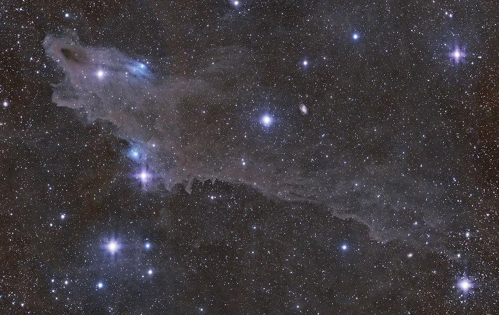 The Shark Nebula astrophotography with a refractor telescope