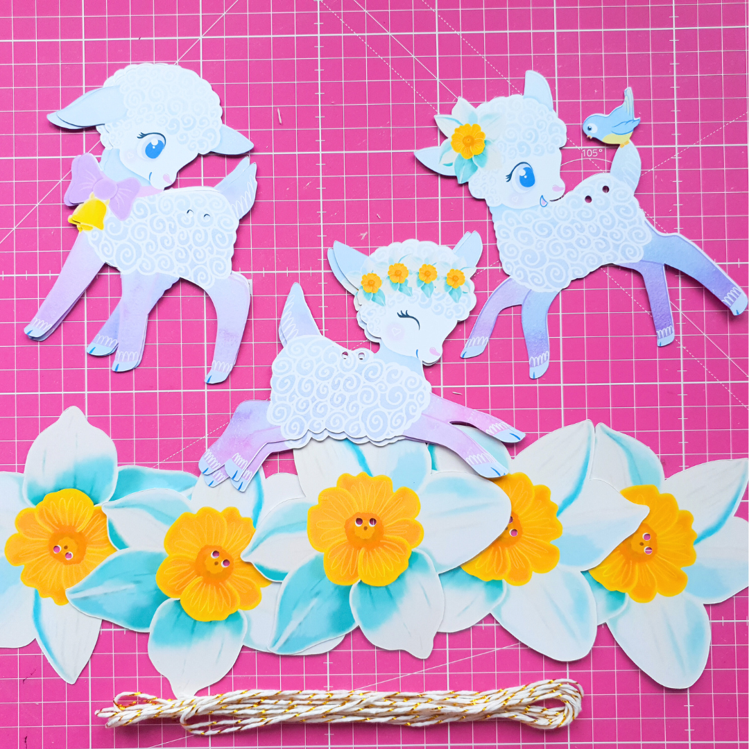 eco-friendly spring party bunting
