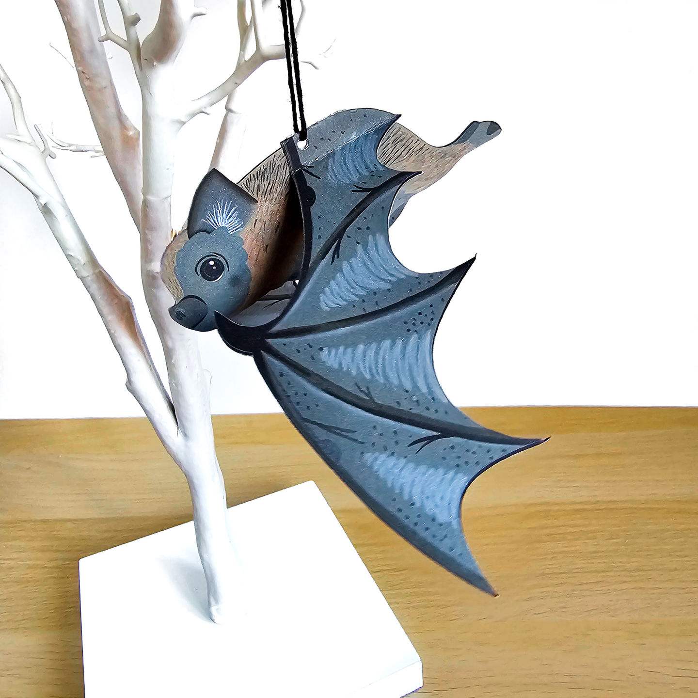 Crow paper cut Halloween hanging décor for spooky party scene