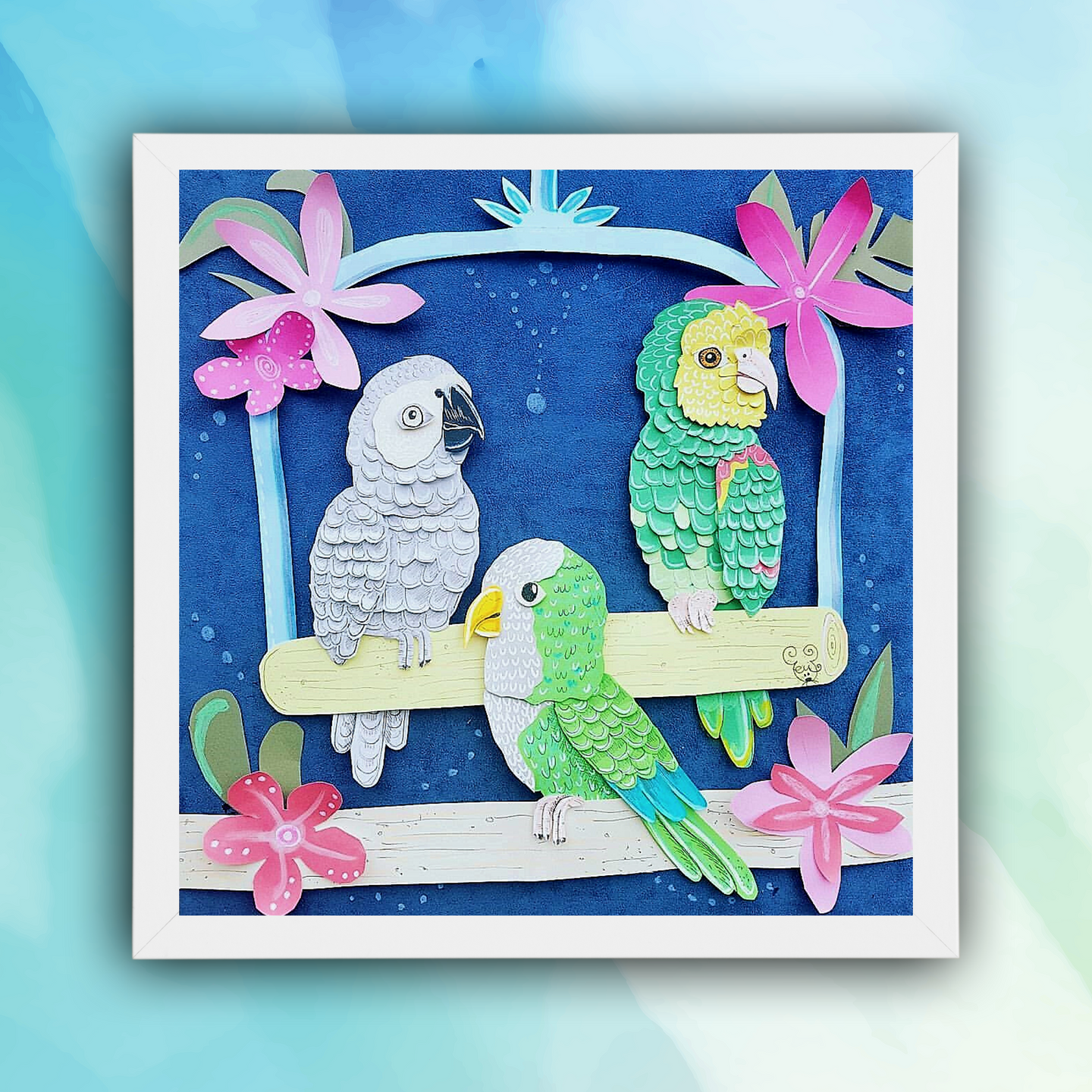 handmade memorial bird artwork gift