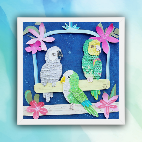 handmade memorial bird artwork gift
