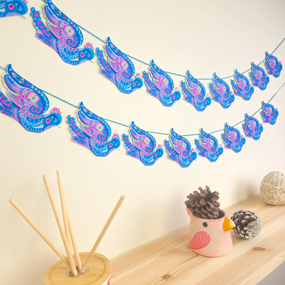 Handmade Bird Garland UK