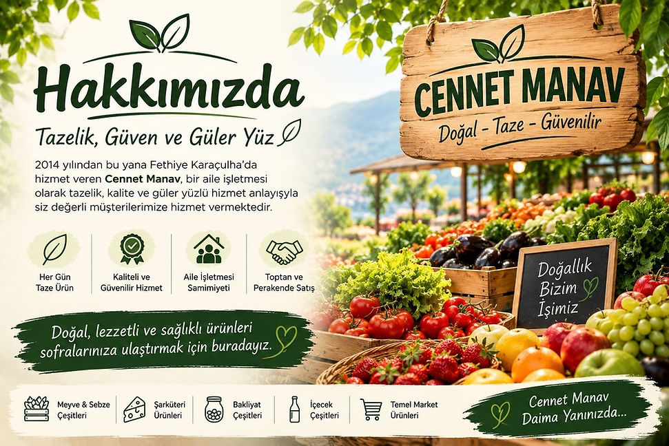 Cennet manav çalıca fethiye meyve sebze