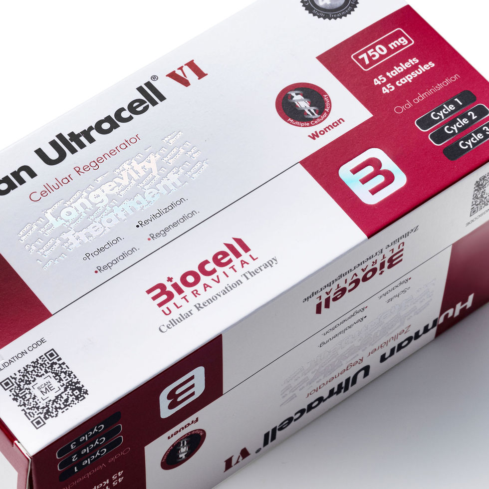 Human Ultracell® VI Hombre Oral, terapia de regeneración celular para la salud celular, vitalidad y bienestar masculino.