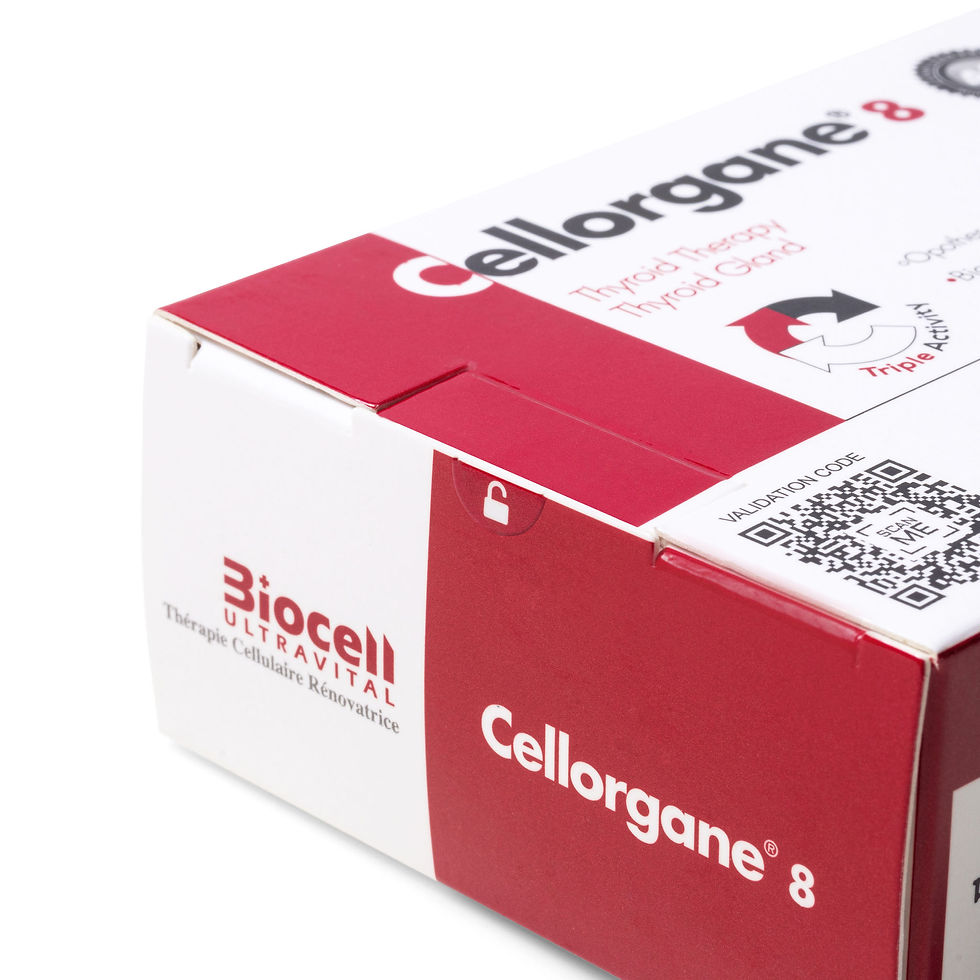 Cellorgane® 8, terapia tiroidea para apoyar la salud de la glándula tiroides, el equilibrio hormonal y la función metabólica.