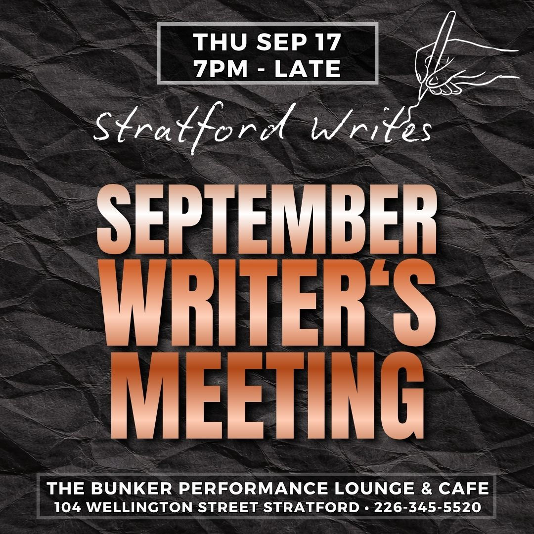 Stratford Writes - September Writer's Meeting