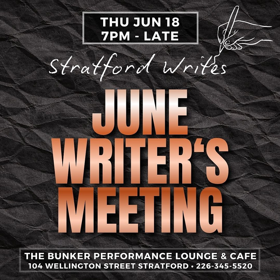 Stratford Writes - June Writer's Meeting