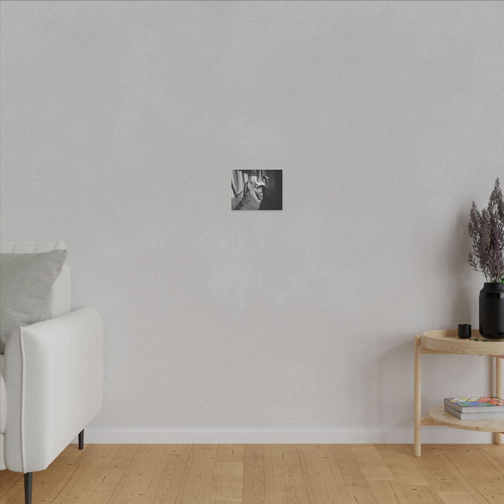 Thumbnail: Bedroom B & W No. 2, Matte Canvas, Stretched, 0.75" (Multi-Size)