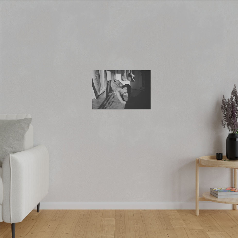Thumbnail: Bedroom B & W No. 2, Matte Canvas, Stretched, 0.75" (Multi-Size)