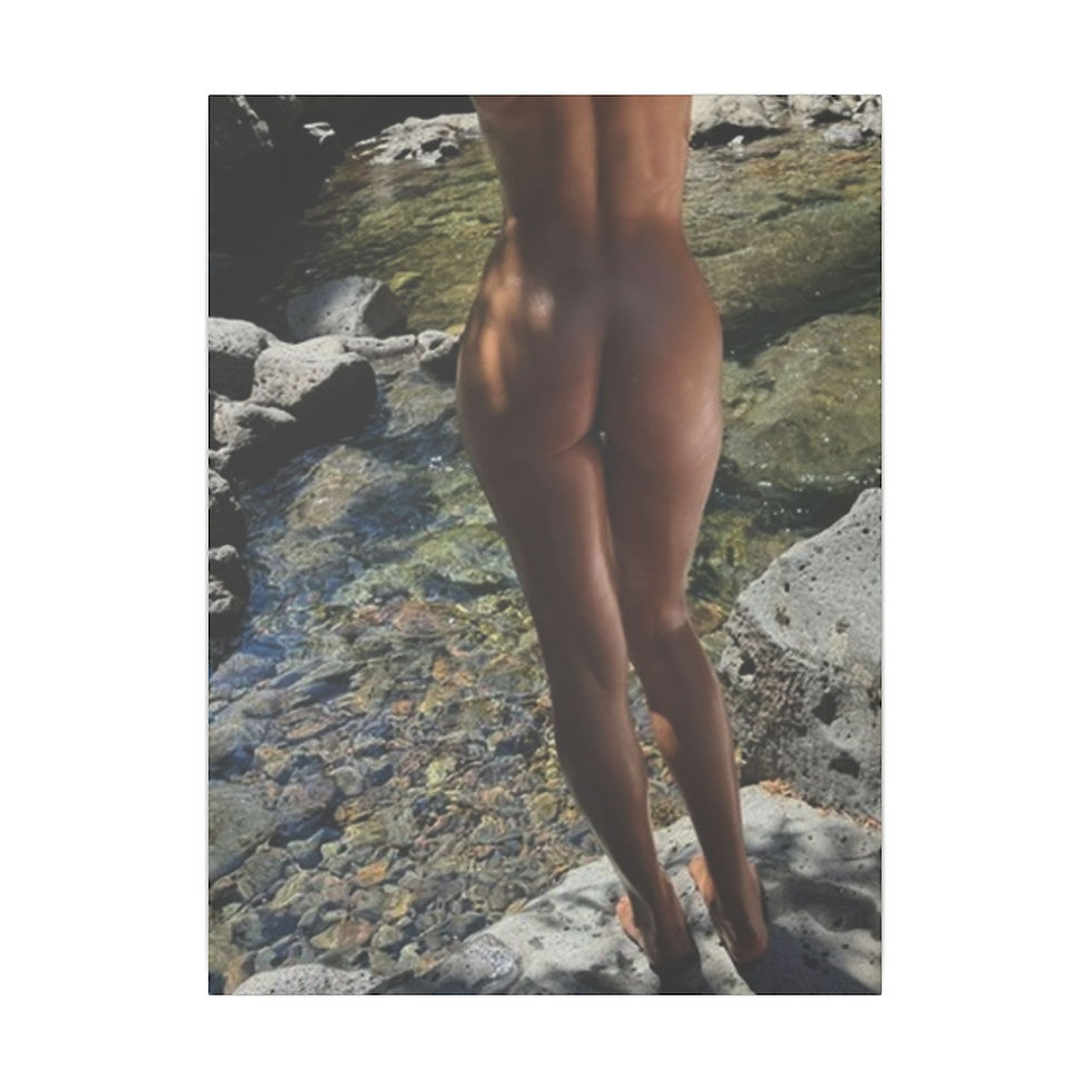 Thumbnail: Peach, Matte Canvas, Stretched, 0.75" (Multi-Size)