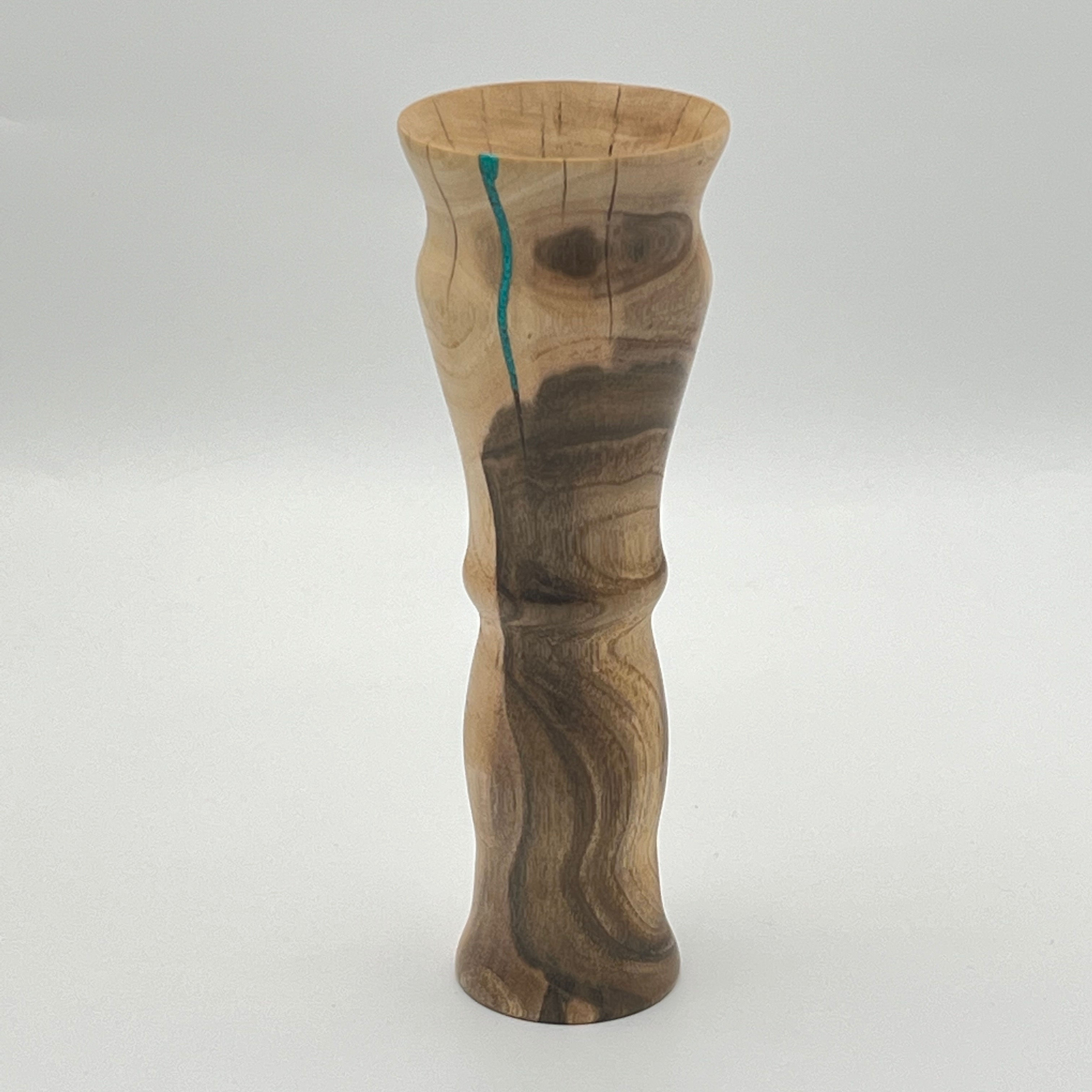 English Walnut Stem Vase