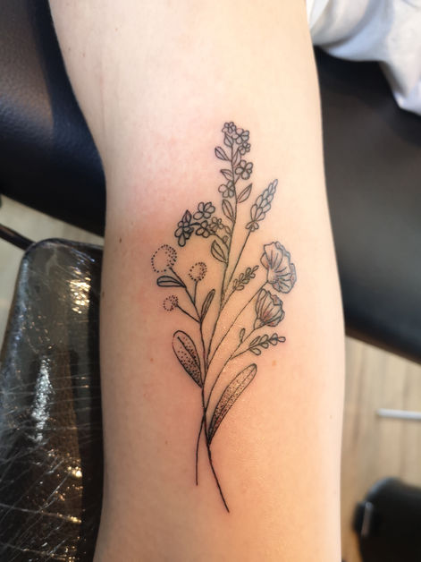 tattoo bouquet