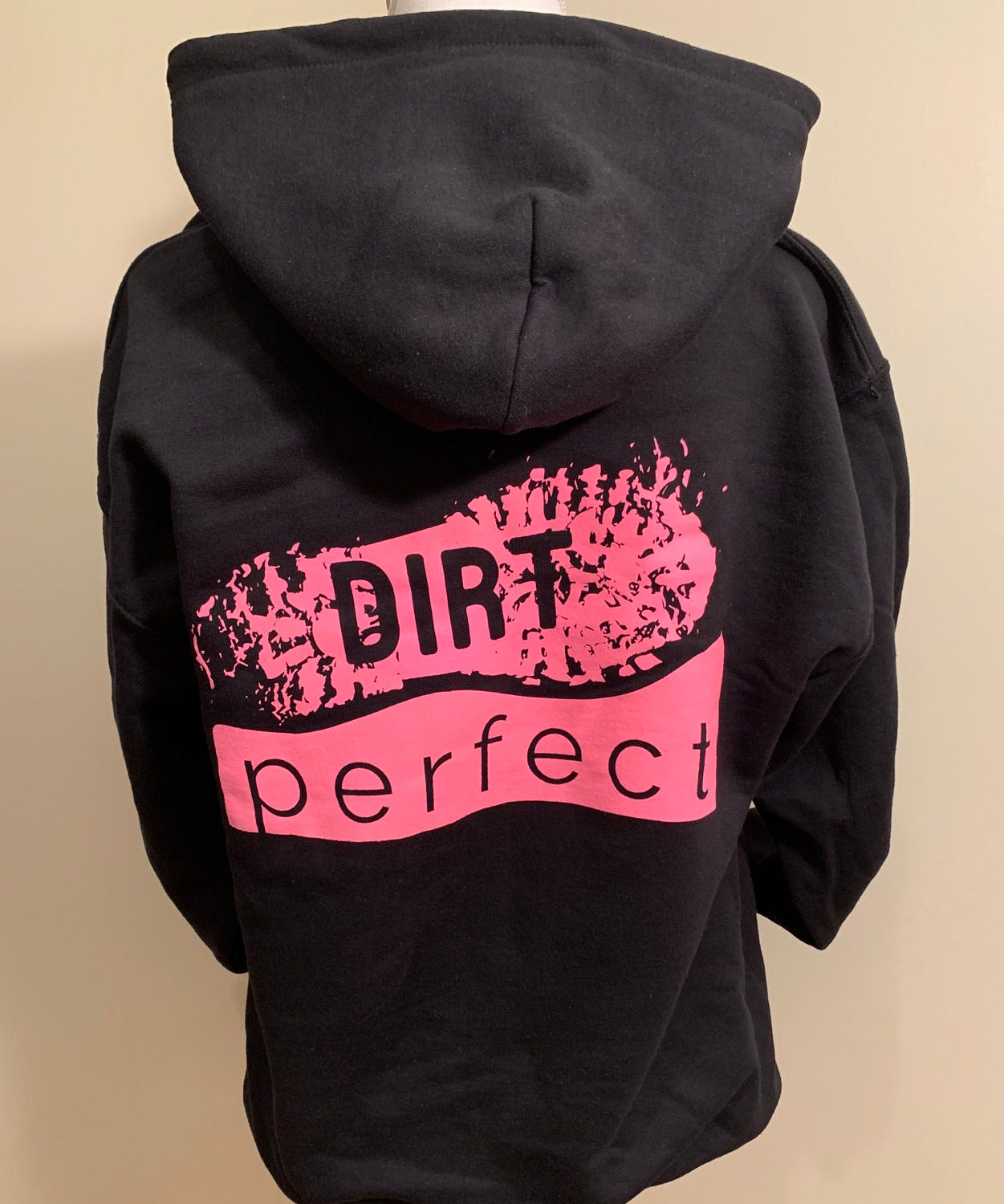Black and Pink Dirt Perfect Hoodie 