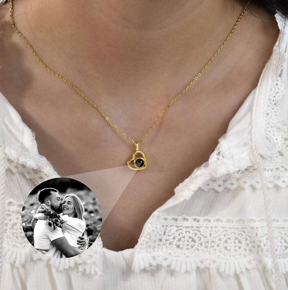 collier coeur doré