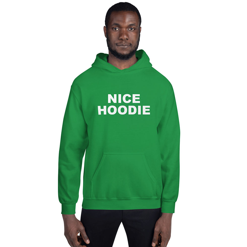 Thumbnail: NICE HOODIE WHITE LOGO HOODIE