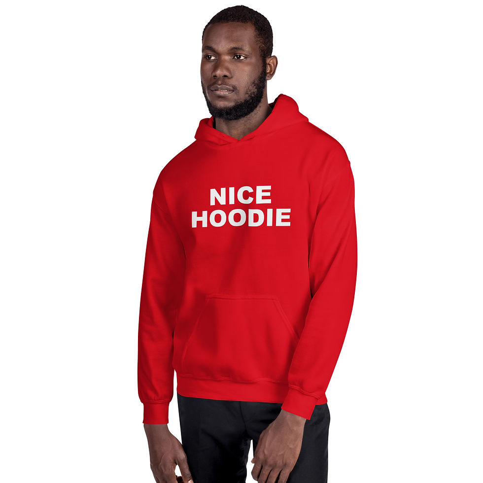 Thumbnail: NICE HOODIE WHITE LOGO HOODIE