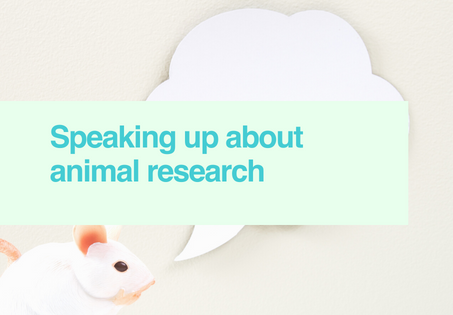 Speaking up about animal research