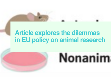 Article explores dilemmas in EU animal research policy
